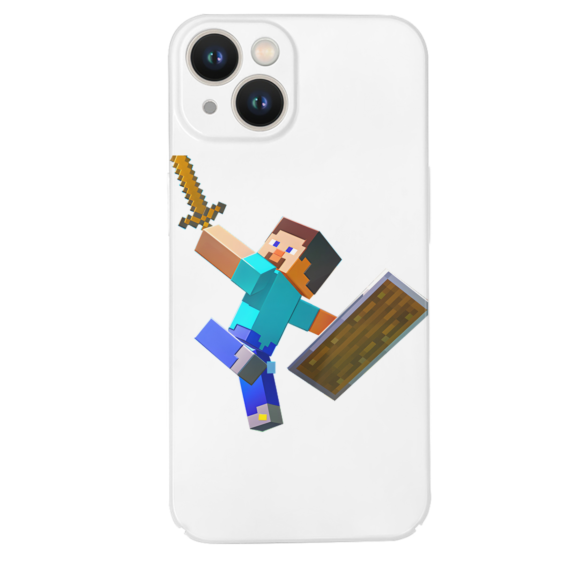 （画像用） マインクラフト ブロックの世界 Minecraft MC Block world 【iPhone 14シリーズ対応】ハードケース